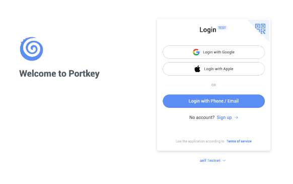 Portkey Login